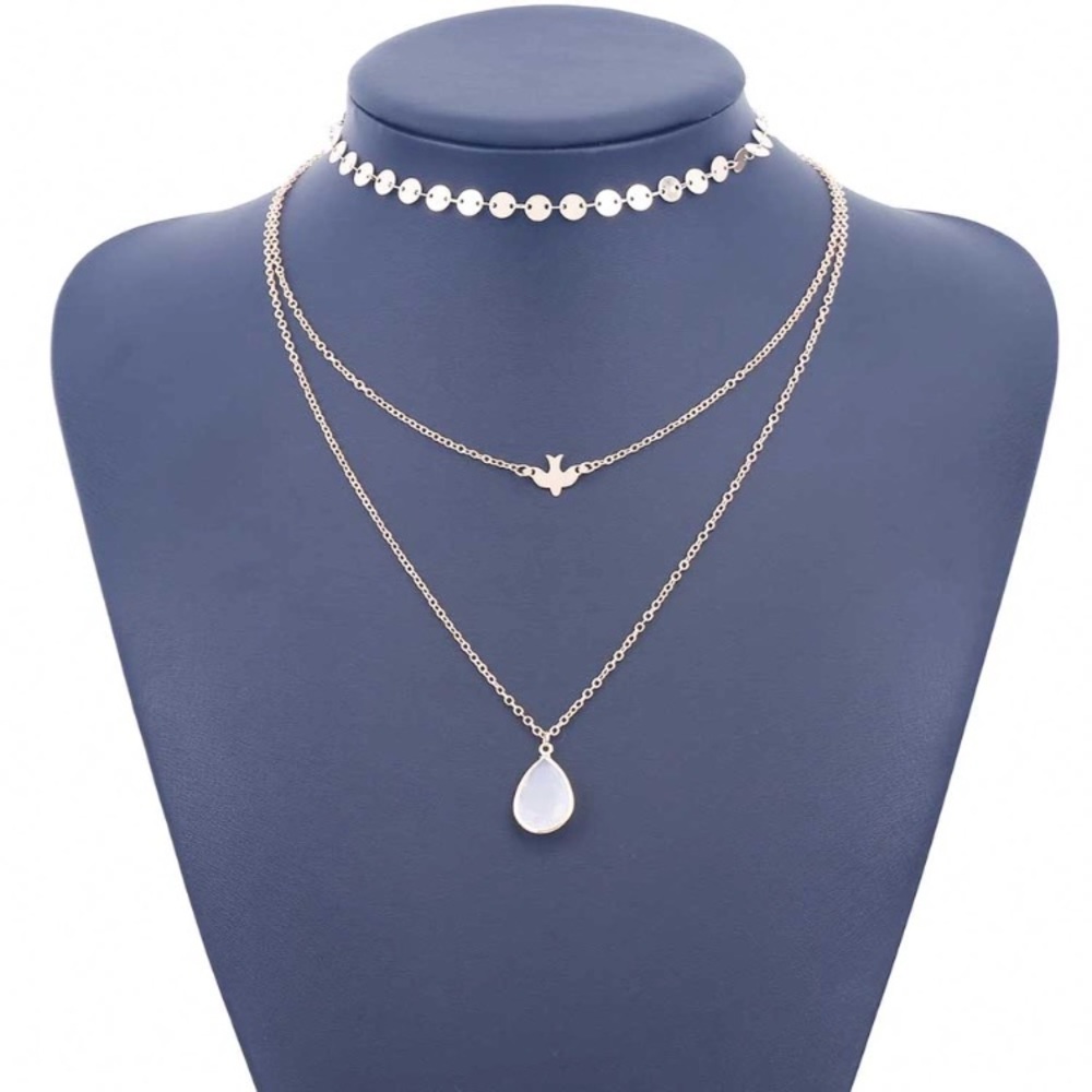 Three Tier Choker Necklace - Picture 3 of 7